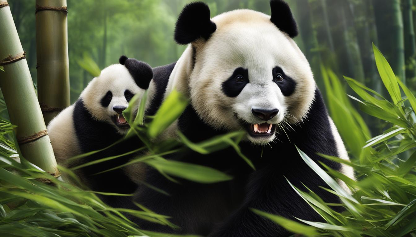 What sounds and communication methods do giant pandas use?