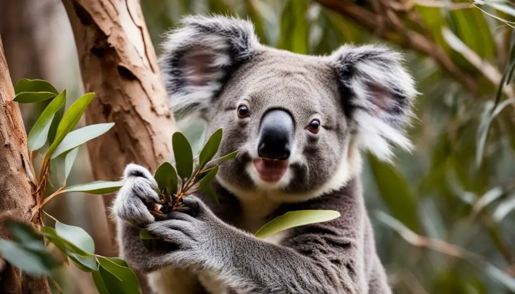 Varied koala eating habits