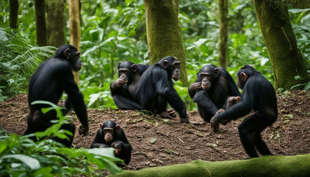 chimpanzee communities and territory