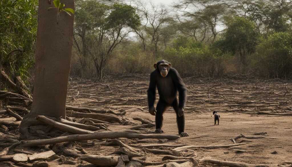 chimpanzee population decline