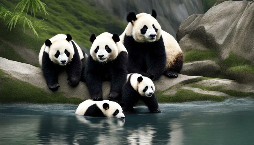 fragmented panda population