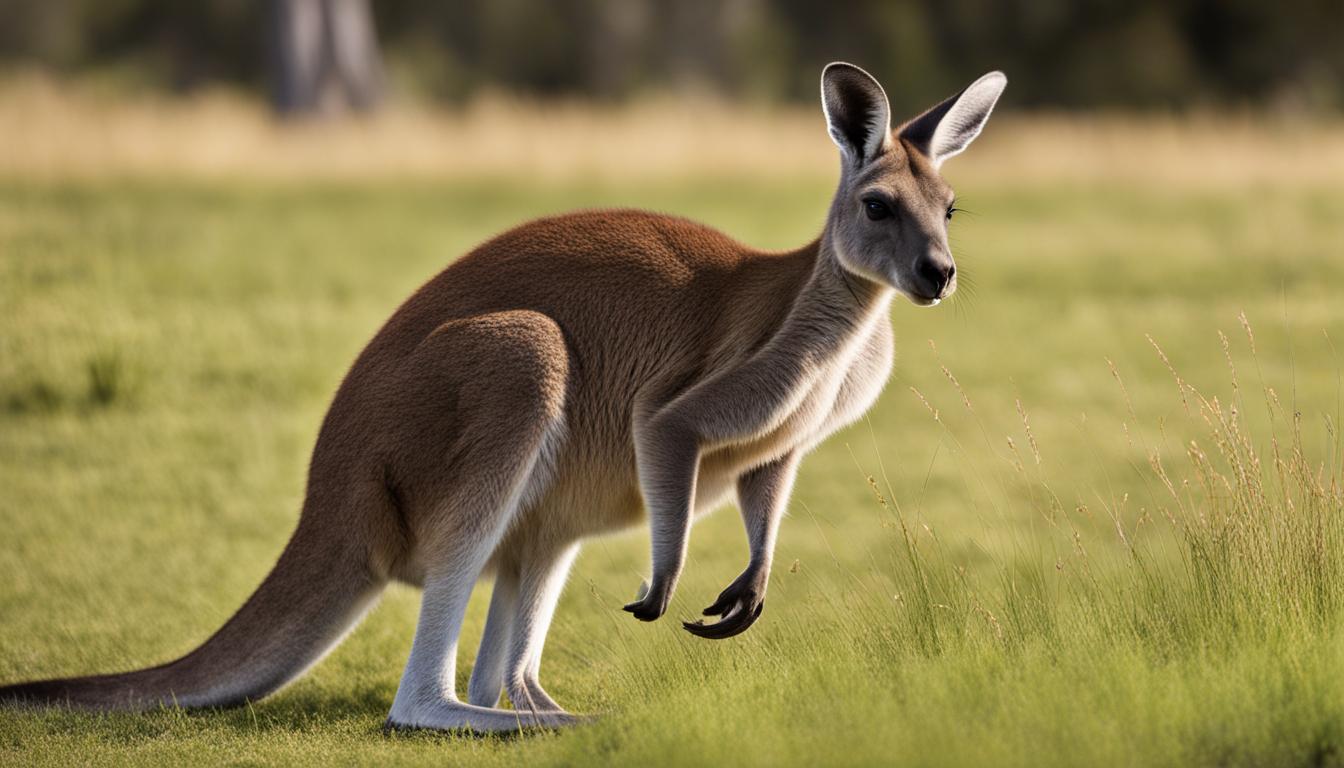 What do kangaroos typically eat, and how do they feed?