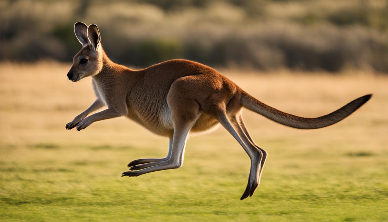 How do kangaroos conserve energy while hopping?