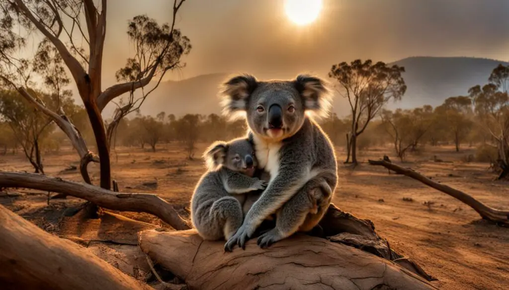 koala breeding and climate change image