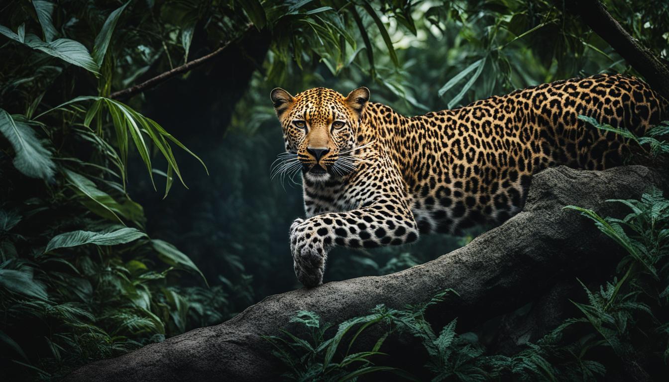 How do leopards adapt to hunting at night?