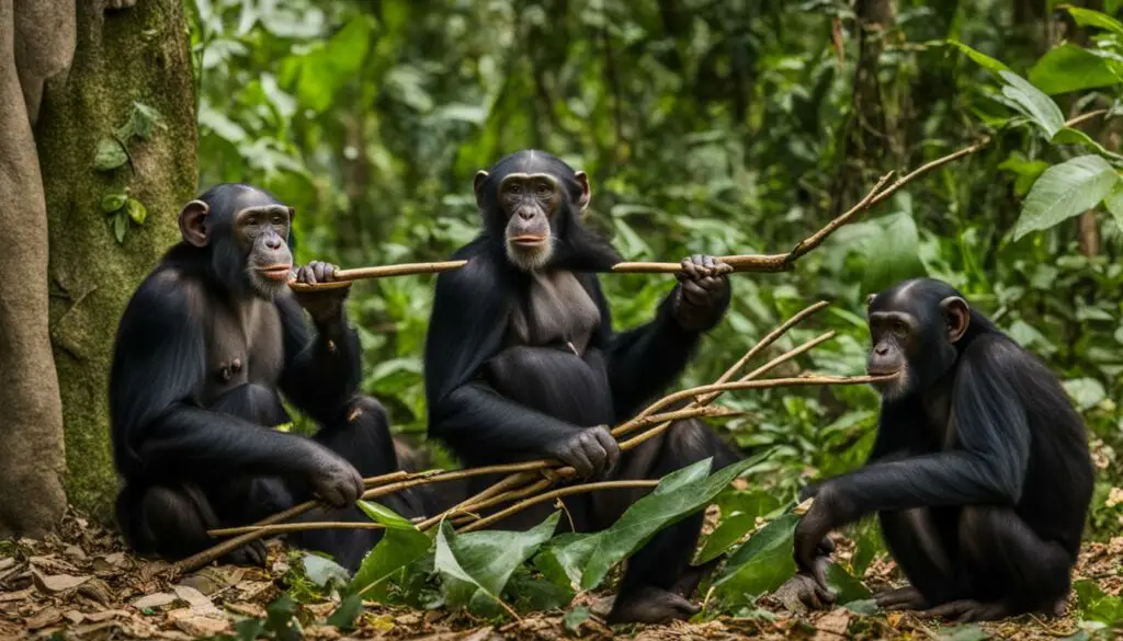 unique behaviors and adaptations of chimpanzees