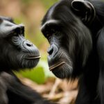 How do chimpanzees reproduce, and what is their reproduction cycle?