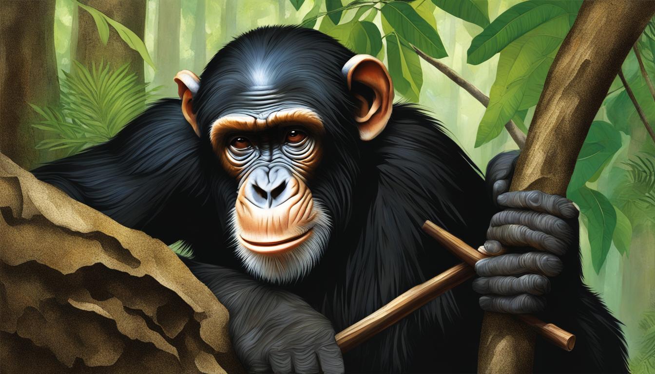 How have chimpanzees adapted to their environments?