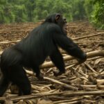 Where can chimpanzees be found in the wild?