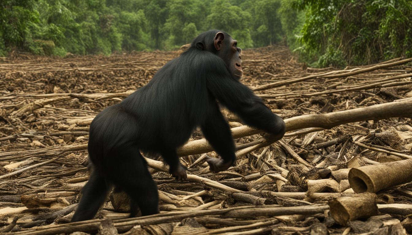 Where can chimpanzees be found in the wild?