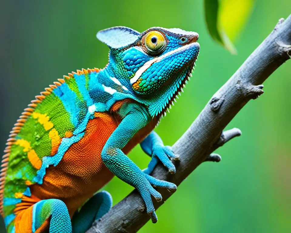Chameleon Colorful Mating Displays