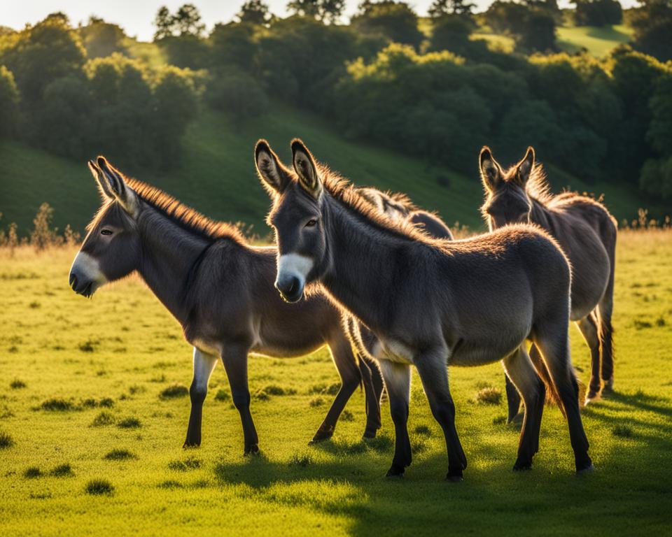 Poitou donkeys