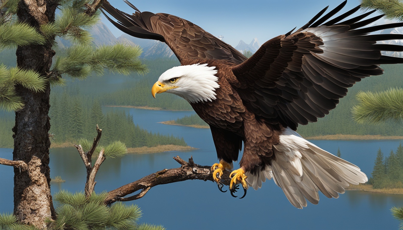 How do you identify different types of eagles in the USA?