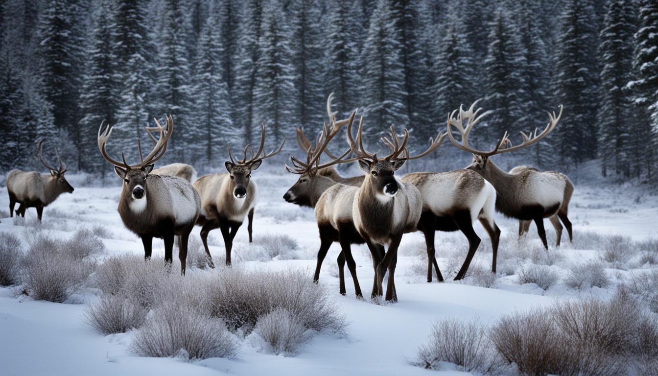 Are there wild reindeer in the USA?