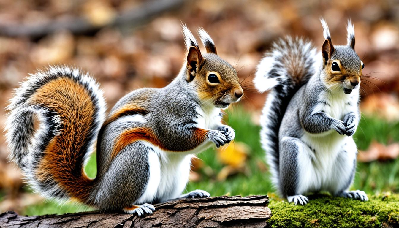 How do you distinguish between different types of squirrels in the USA?