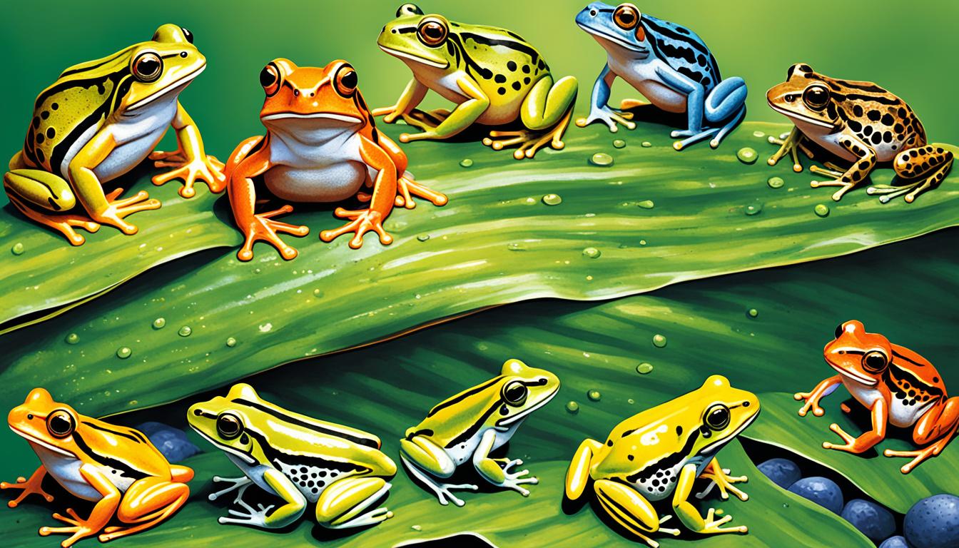 How do you identify different species of frogs in the USA?