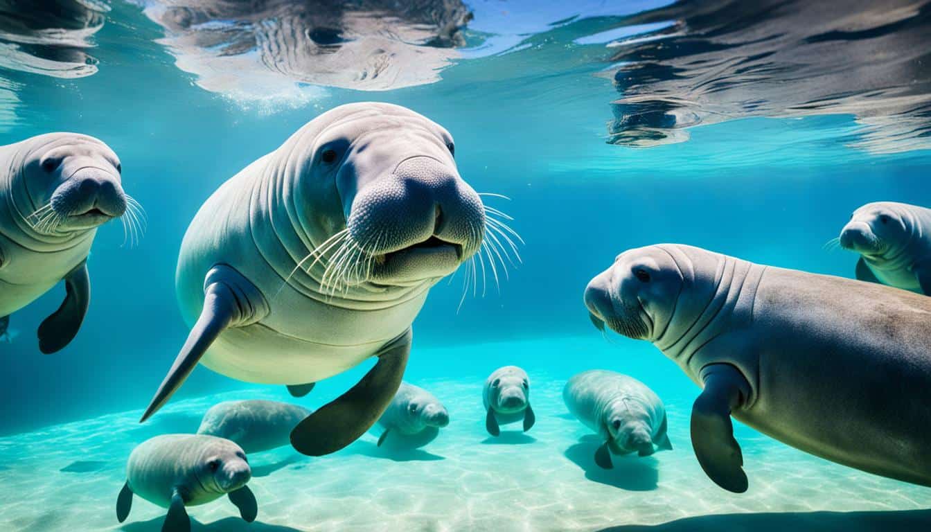 Where can you see manatees in the USA?