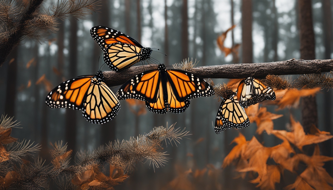 What are the migration patterns of monarch butterflies in the USA?
