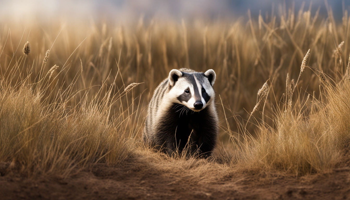 What is the habitat of the American badger?