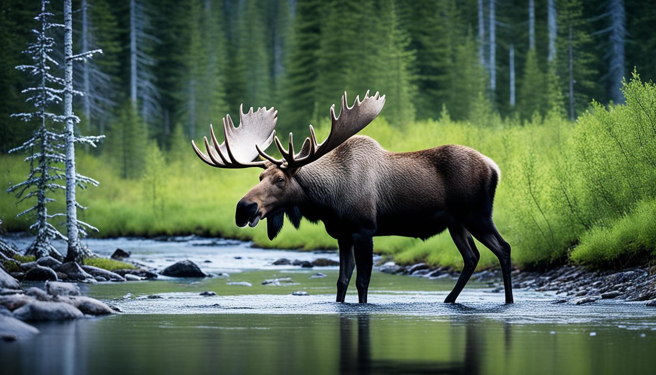 Where can you find moose in the USA?