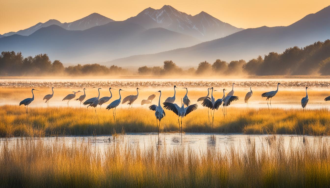 Where can you find sandhill cranes in the USA?
