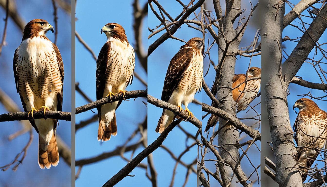 How do you identify a red-tailed hawk?