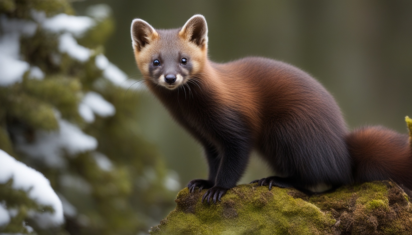 What is the range of the American marten?