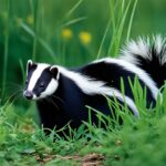 What types of habitats do skunks prefer?