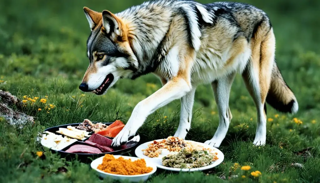 gray wolf nutrition