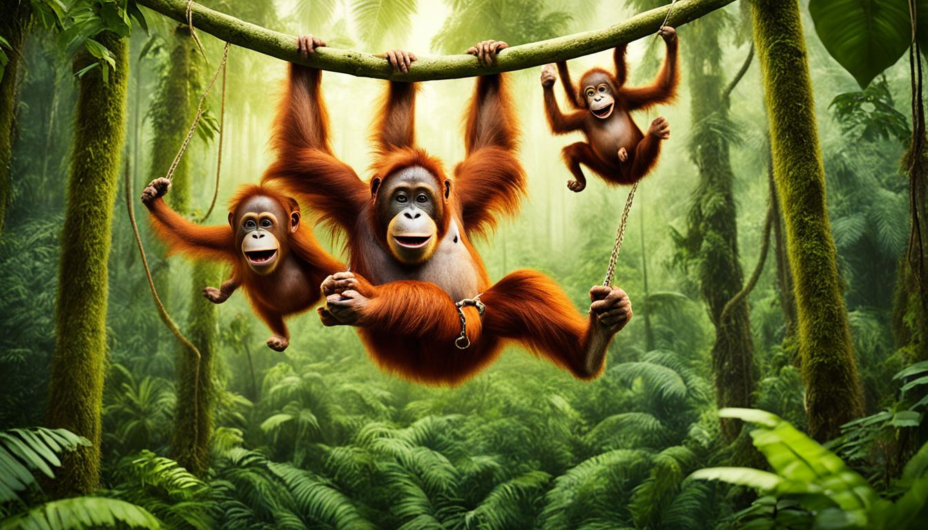 Are there wild orangutans in the USA?