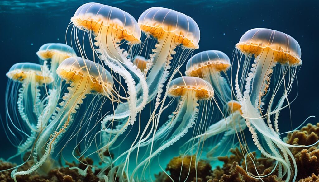 Distinct characteristics of jellyfish species