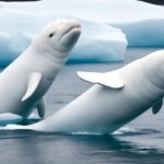 How do beluga whales adapt to cold environments?