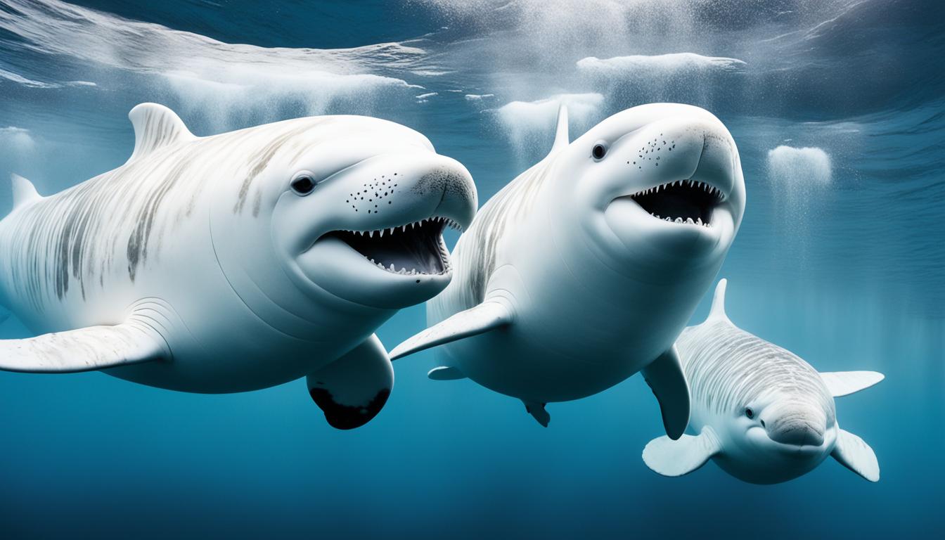 How do beluga whales communicate?