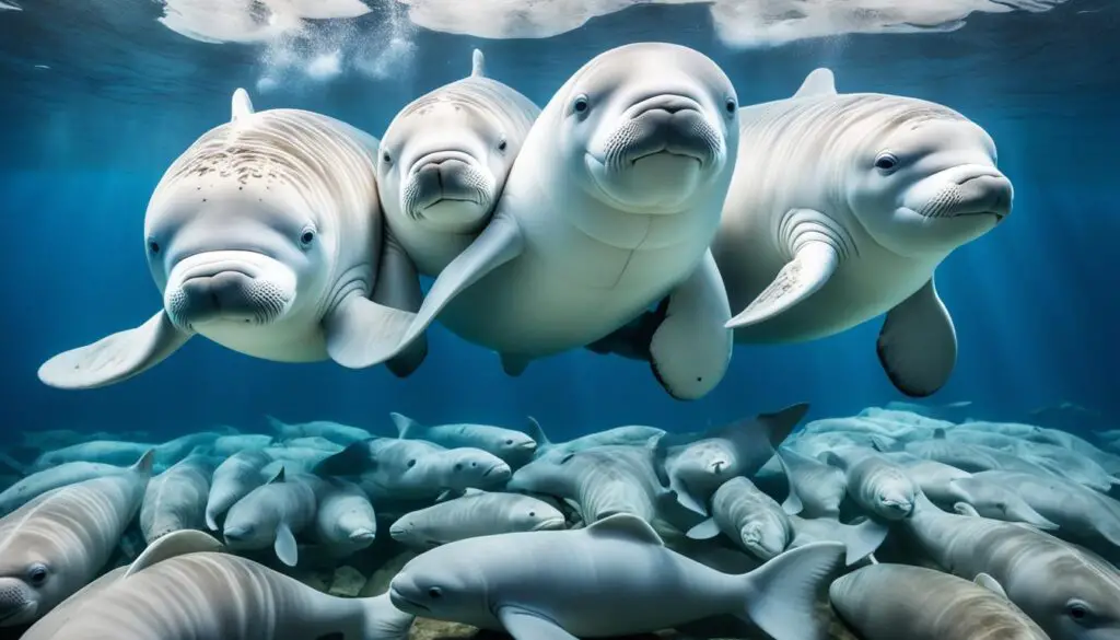 How do beluga whales sleep?