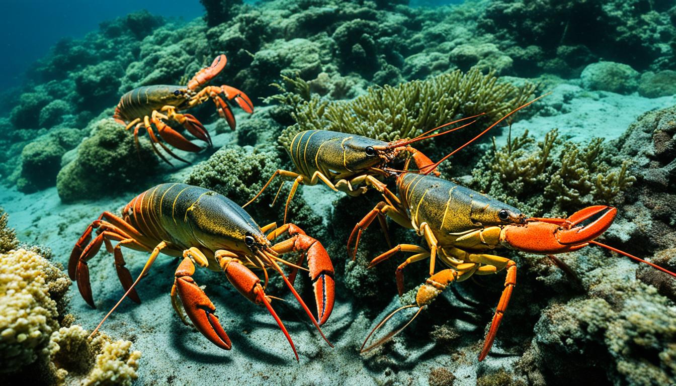 How do lobsters defend themselves?