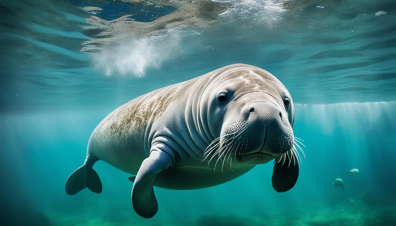 How do manatees breathe?