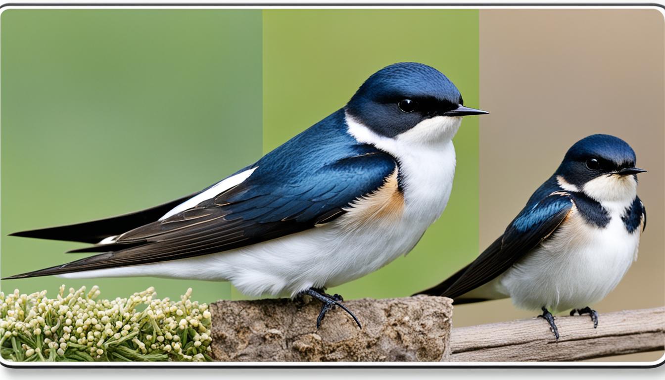 How do you identify different species of swallows in the USA?