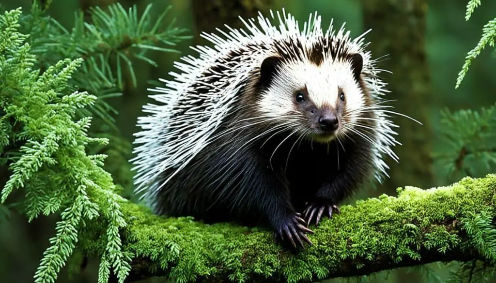North American porcupine habitat