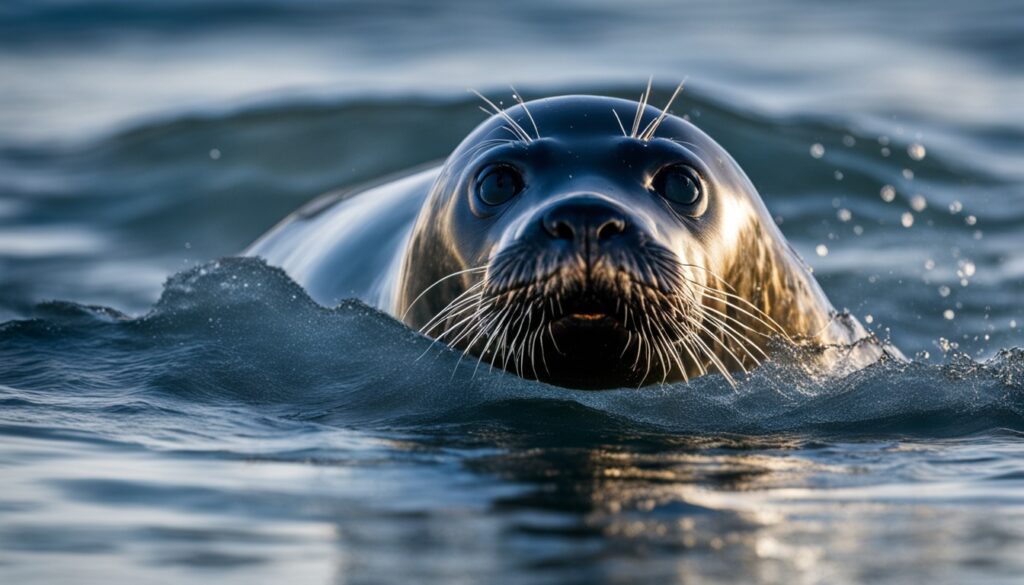 Top speed of seals in water