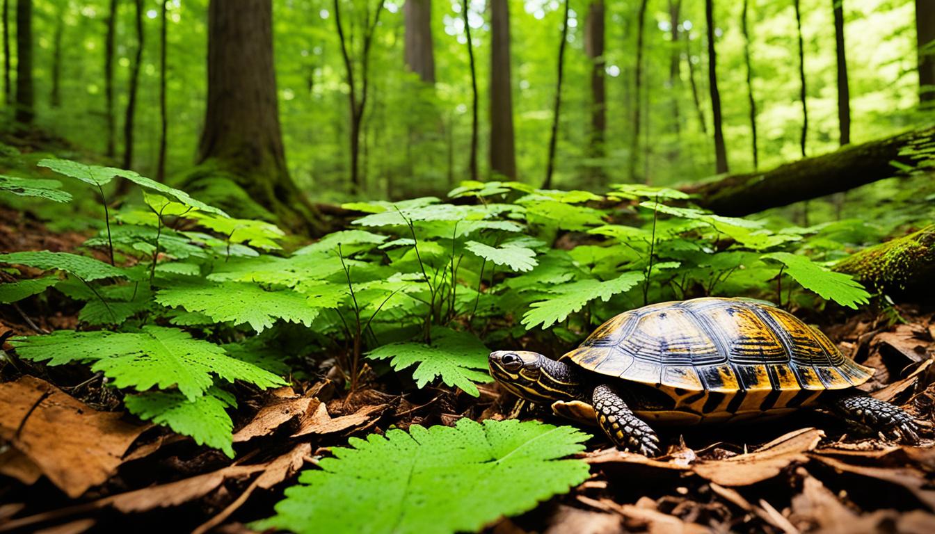 What types of habitats do box turtles prefer?