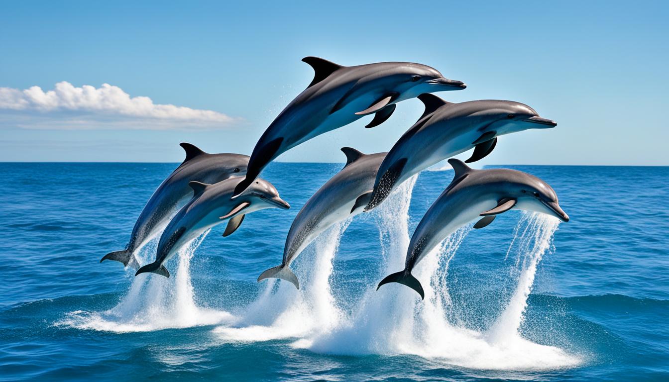 Why do dolphins jump out of the water?