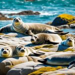 Why do seals sunbathe on rocks?