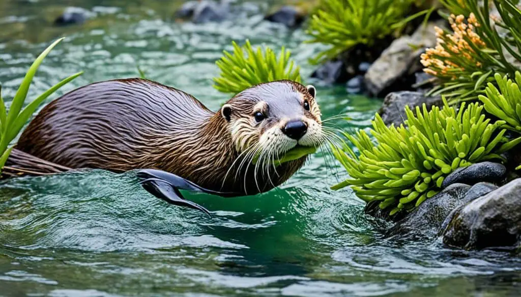 aquatic diet of river otters
