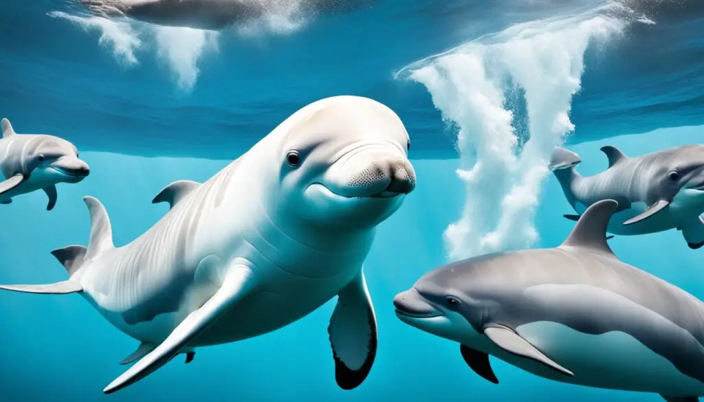 beluga whale interaction