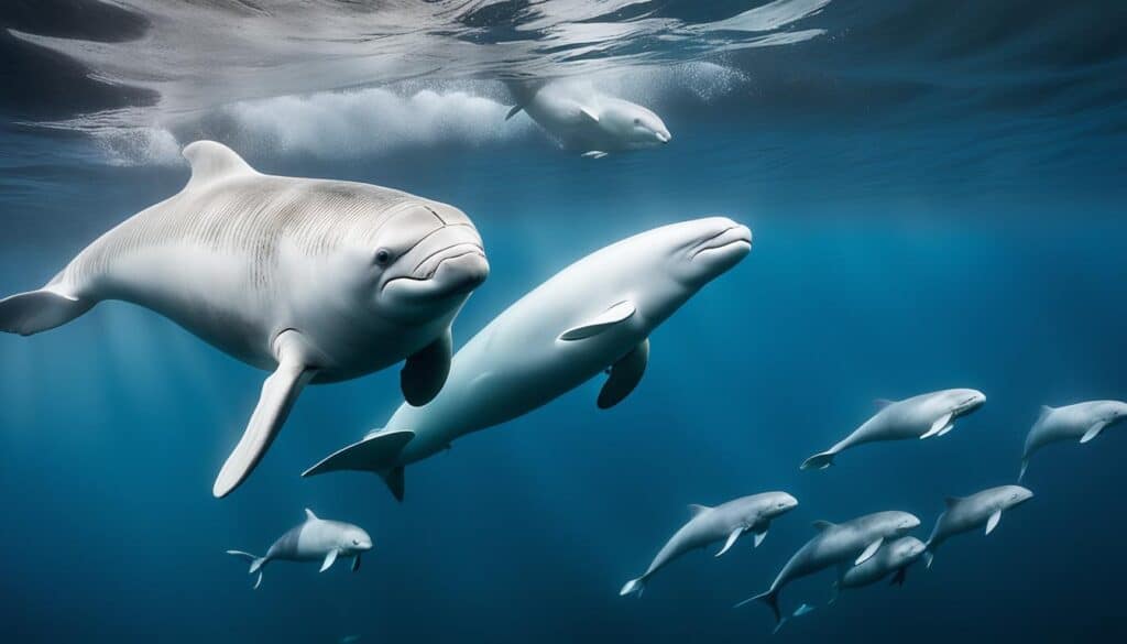 beluga whale offspring development
