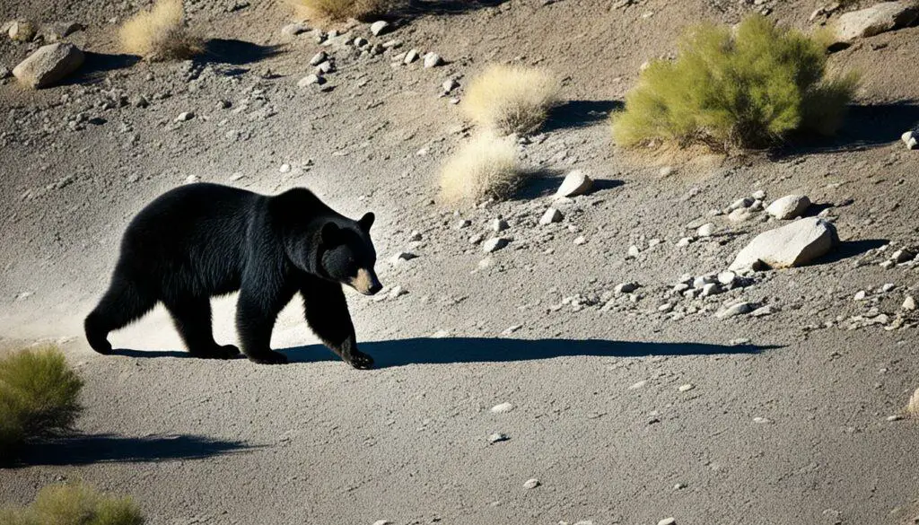 black bears in arid habitats