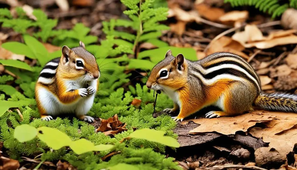 habitat distinctions between chipmunks and ground squirrels