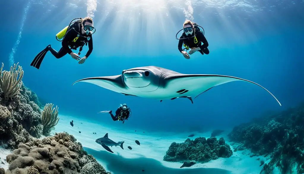 human interactions with manta rays