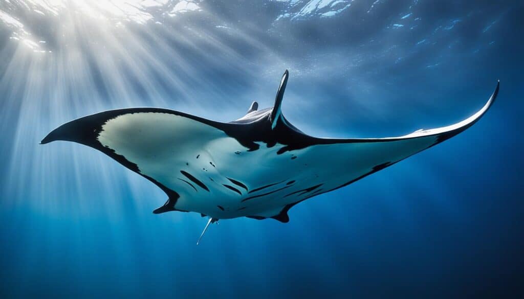 manta ray locomotion patterns