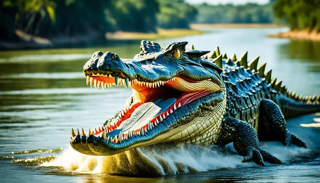 record-breaking lengths of large crocodiles